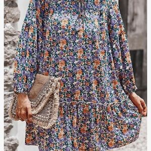 Kirundo Floral Swing Mini Dress